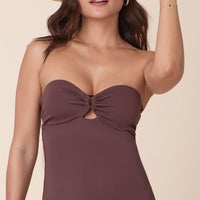 The Zoe One Piece - Eco Nylon - Mink - Classic