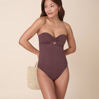 The Zoe One Piece - Eco Nylon - Mink - Classic