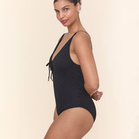The Sicily One Piece - Eyelet - Black Eyelet - Classic