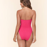 The Kauai One Piece - Eyelet - Begonia - Long Torso