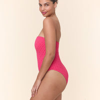 The Kauai One Piece - Eyelet - Begonia - Long Torso