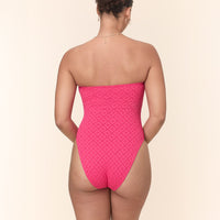 The Kauai One Piece - Eyelet - Begonia - Long Torso