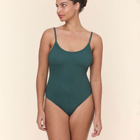 The Amalfi One Piece - Textured Weave - Seaweed - Classic