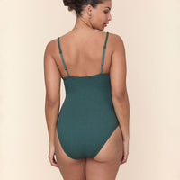 The Amalfi One Piece - Textured Weave - Seaweed - Classic