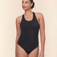 The Tulum One Piece - Eco Nylon - Black - Long Torso