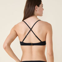 The Valencia Bikini Top - Flat - Black