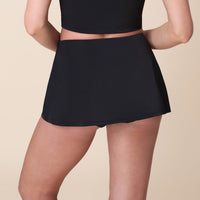 The Skirt Bikini Bottom - Flat - Black