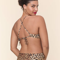 The Elwood Bikini Top - Eco Nylon - Leopard