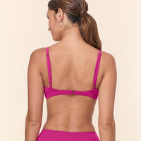 The Crete Bikini Top - Eco Nylon - Fuchsia