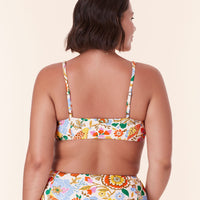 The Havana Bikini Top - Eco Nylon - Bird Floral