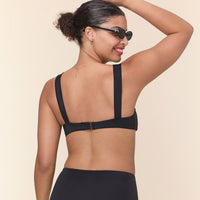 The Kalama Bikini Top - Eco Nylon - Black