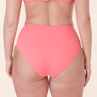 The High Rise Bikini Bottom - Eco Nylon - Petal