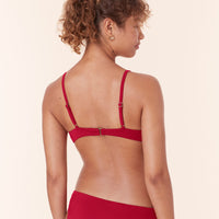 The Bonita Bikini Top - Eco Nylon - Garnet