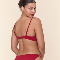 The Bonita Bikini Top - Eco Nylon - Garnet