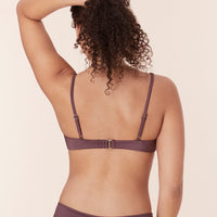 The Nadi Bikini Top - Satin - Licorice