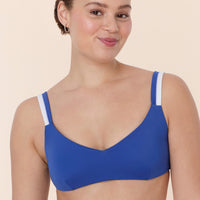 The Rockley Bikini Top - Eco Nylon - Mazarine