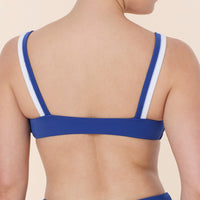 The Rockley Bikini Top - Eco Nylon - Mazarine