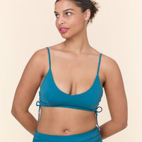 The Elba Bikini Top - Eco Nylon - Ocean