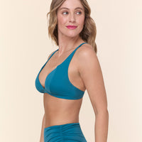 The Maddalena Bikini Top - Eco Nylon - Ocean