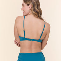 The Maddalena Bikini Top - Eco Nylon - Ocean