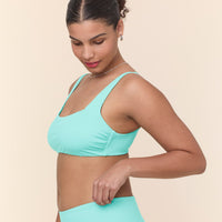 The Rye Bikini Top - Wide Rib - Opal