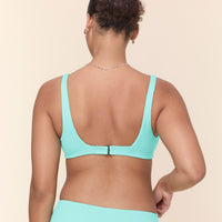 The Rye Bikini Top - Wide Rib - Opal