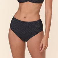 The High Waist Bikini Bottom - Eyelet - Black Eyelet