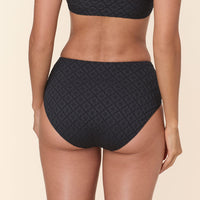 The High Waist Bikini Bottom - Eyelet - Black Eyelet