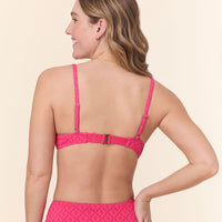 The Bermuda Bikini Top - Eyelet - Begonia