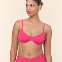 The Bermuda Bikini Top - Eyelet - Begonia