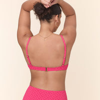 The Bermuda Bikini Top - Eyelet - Begonia