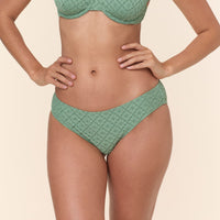 The Classic Bikini Bottom - Eyelet - Eucalyptus