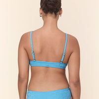 The Molokai Bikini Top - Terry Shells - Crystal