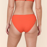 The Classic Bikini Bottom - Eco Ribbed - Vermillion