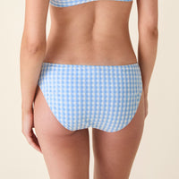 The Classic Bikini Bottom - Crinkle Gingham - Sky Gingham