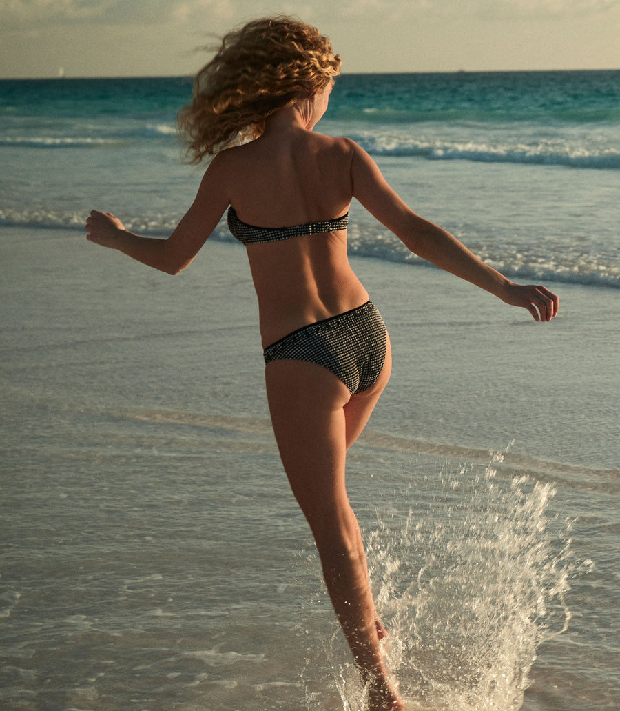AZURA BIKINI BOTTOM -- LA MADDALENA GINGHAM