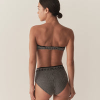 ALEX HIGH WAIST BIKINI BOTTOM -- LA MADDALENA GINGHAM