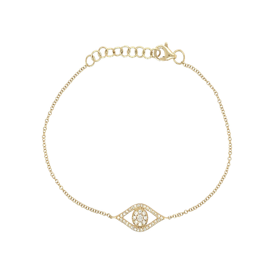 Diamond Evil Eye Bracelet