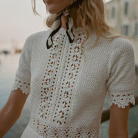 BATHILDE DRESS -- PEARL