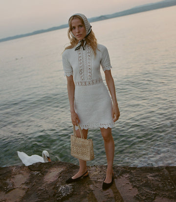 BATHILDE DRESS -- PEARL