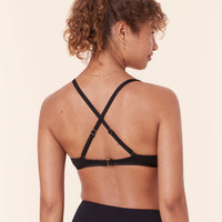 The Valencia Bikini Top - Flat - Black