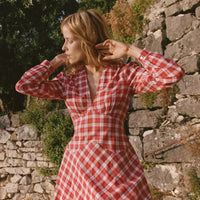 CHARLESTON DRESS -- ALSACE PLAID
