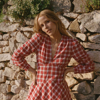 CHARLESTON DRESS -- ALSACE PLAID