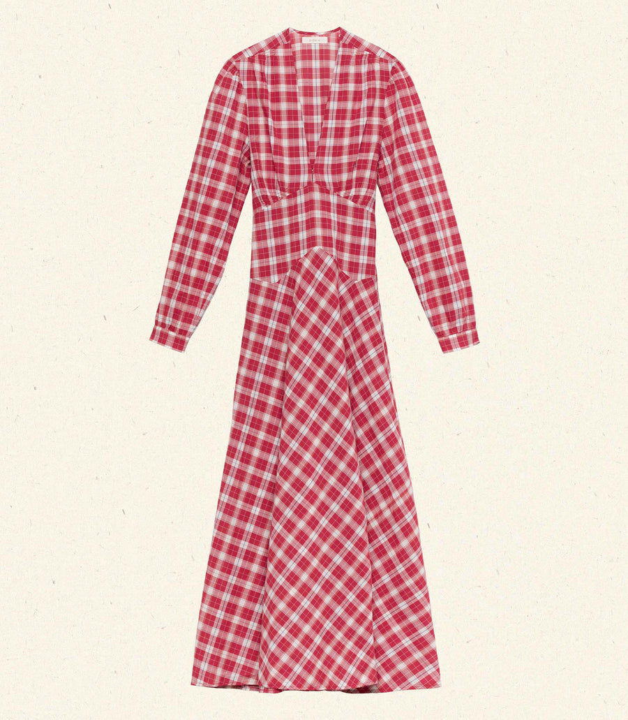 CHARLESTON DRESS -- ALSACE PLAID