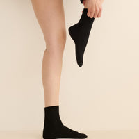 COLLÉGIEN ANKLE SOCK -- NOIR DE CHARBON