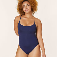 The Amalfi One Piece - Eco Nylon - Navy - Long Torso