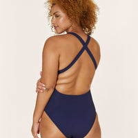 The Tulum One Piece - Flat - Navy - Classic