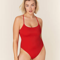 The Fiji One Piece - Eco Nylon - Cherry Red - Long Torso