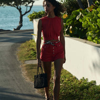 DARLING SHORT -- SCARLET