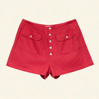 DARLING SHORT -- SCARLET